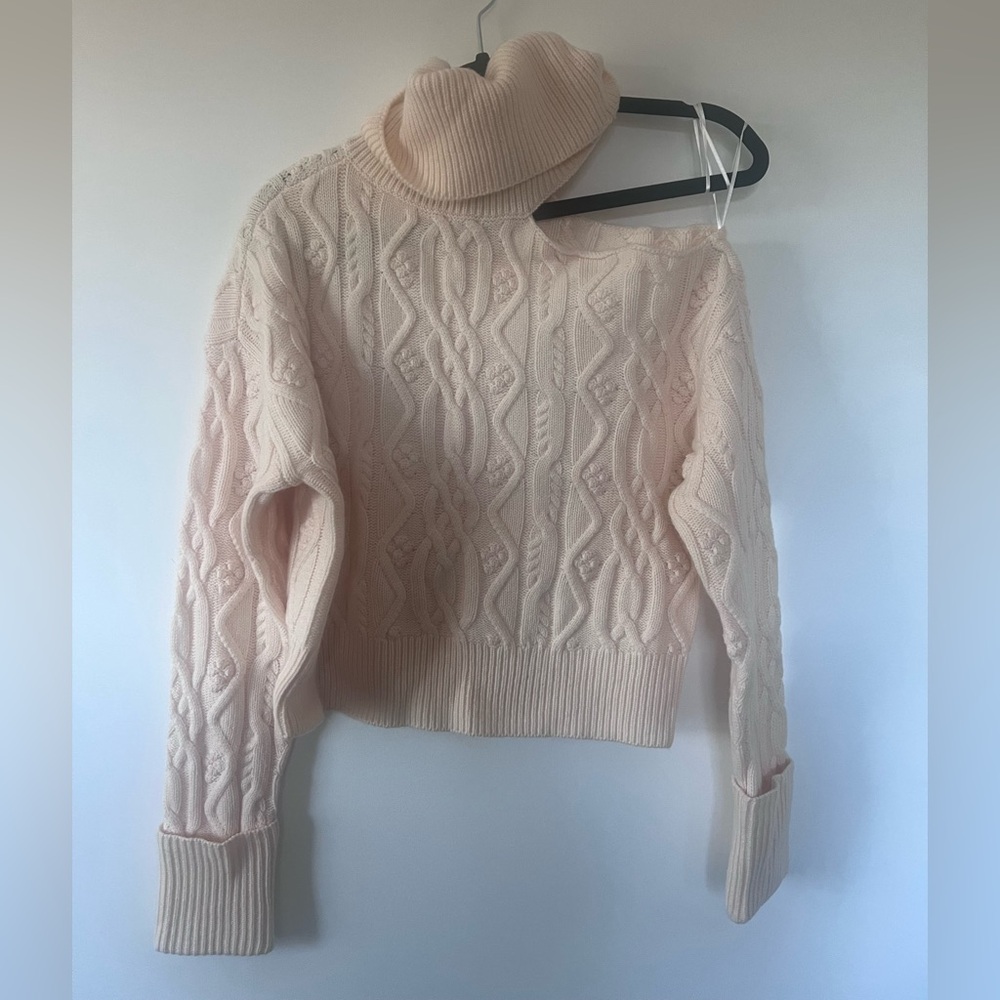 Paige cable knit Raundi sweater NWOT